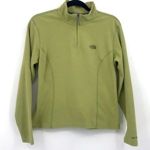 The North Face Green Fleece Pull Over TKA 100 sz M